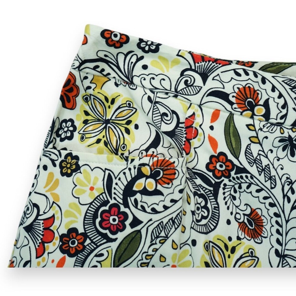 Koret Capri Pants Women's Floral Pattern Multicolor Stretch Pockets Size 16 - Picture 4 of 7
